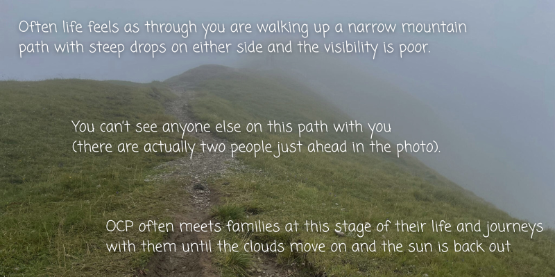 clouds covering path ahead